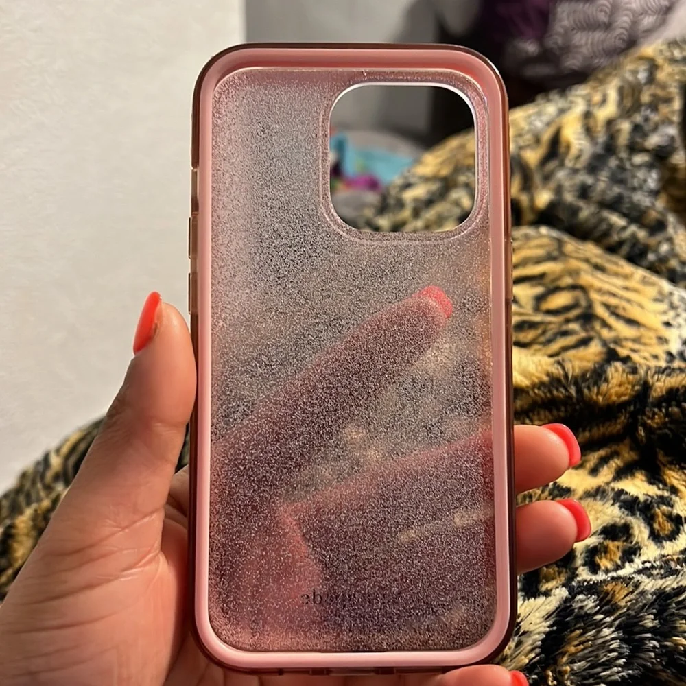 Kate Spade protective hard shell glitter case IPhone 13 Pro